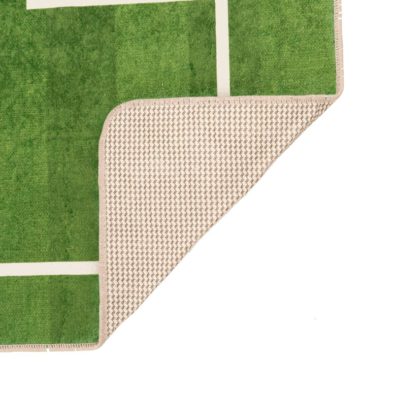 vidaXL zöld mosható csúszásgátló futballpálya gyerekszőnyeg 160x230 cm