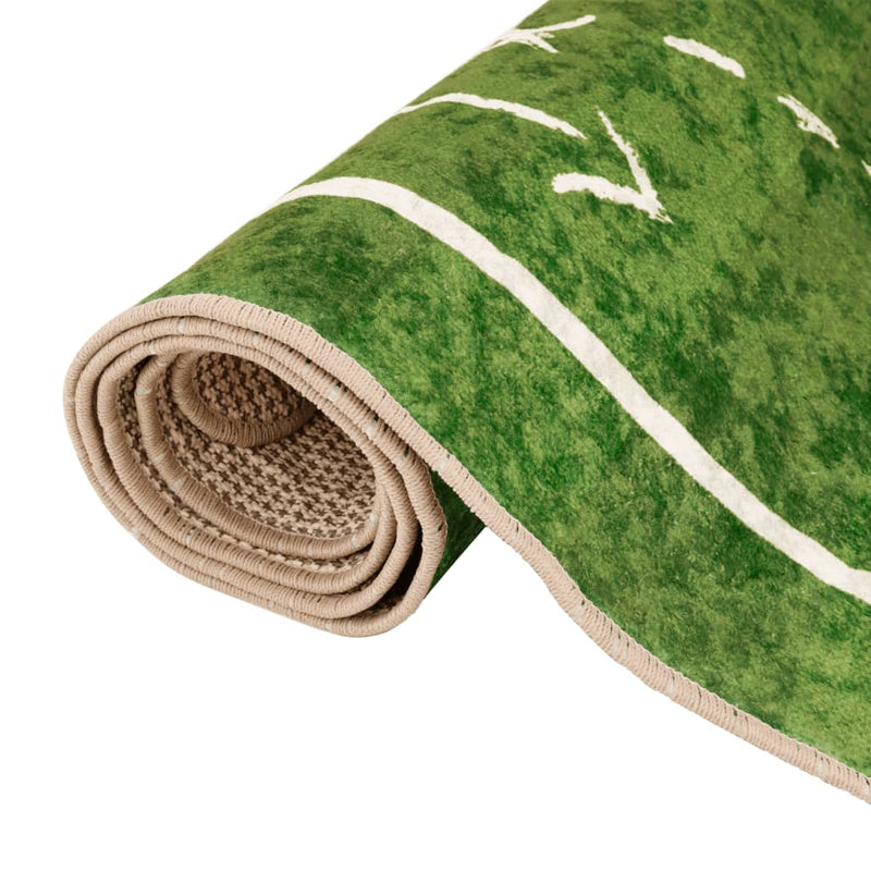 vidaXL zöld mosható csúszásgátló futballpálya gyerekszőnyeg 160x230 cm