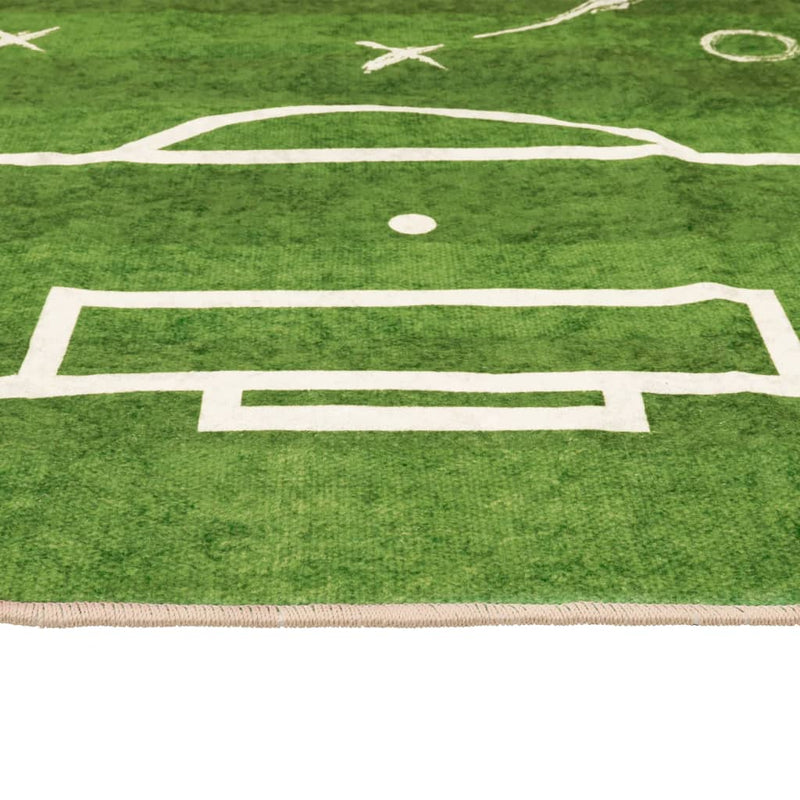vidaXL zöld mosható csúszásgátló futballpálya gyerekszőnyeg 160x230 cm