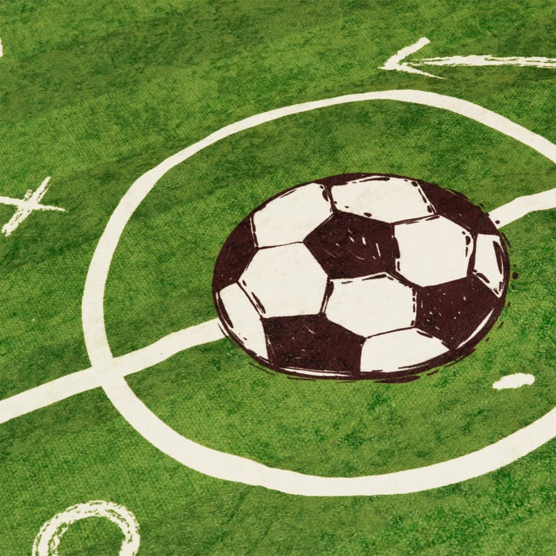 vidaXL zöld mosható csúszásgátló futballpálya gyerekszőnyeg 160x230 cm