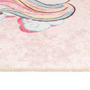 vidaXL pink mosható csúszásgátló unikornisos gyerekszőnyeg 160x230 cm