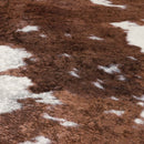 vidaXL barna-fehér tehénmintás mosható csúszásgátló szőnyeg 120x170cm