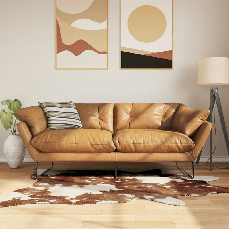 vidaXL barna-fehér tehénmintás mosható csúszásgátló szőnyeg 120x170cm