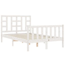 vidaXL fehér tömör fenyőfa ágy matrac nélkül 120 x 200 cm