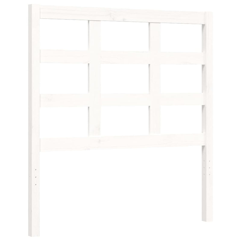vidaXL fehér tömör fenyőfa ágykeret matrac nélkül 90 x 190 cm