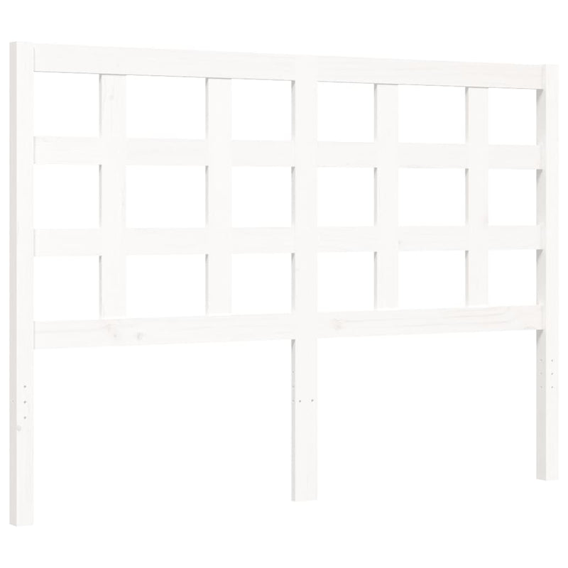 vidaXL fehér tömör fenyőfa ágy matrac nélkül 140 x 200 cm