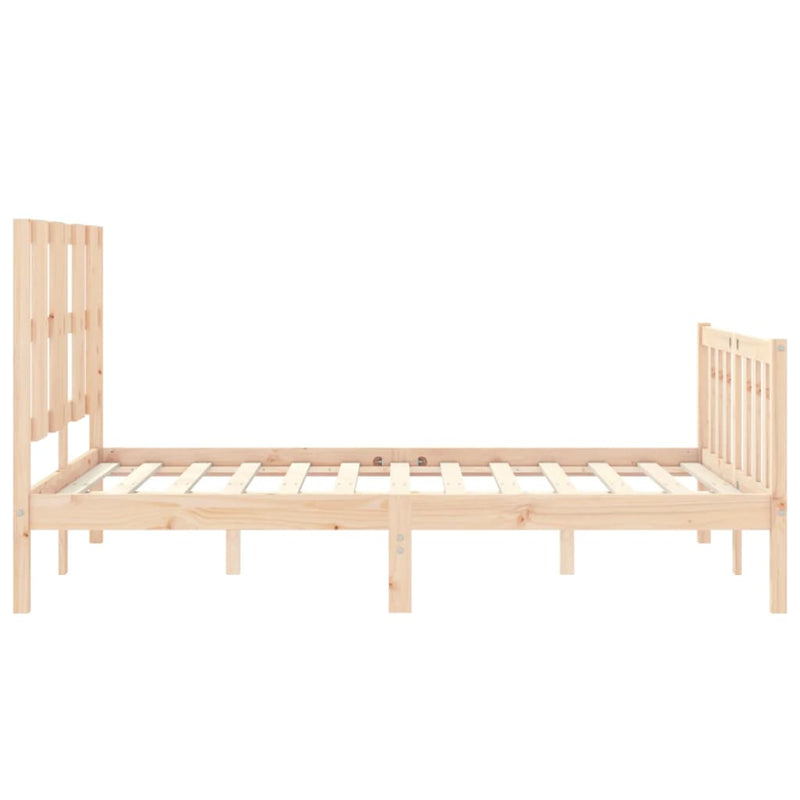 vidaXL tömör fenyőfa ágy matrac nélkül 140 x 200 cm