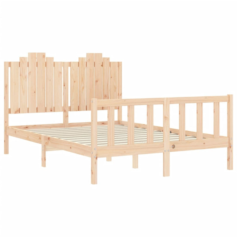 vidaXL tömör fenyőfa ágy matrac nélkül 140 x 200 cm