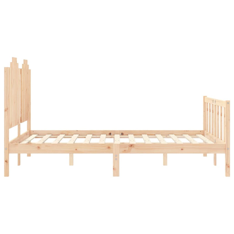vidaXL tömör fenyőfa ágy matrac nélkül 140 x 200 cm