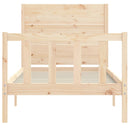 vidaXL tömör fenyőfa ágy matrac nélkül 90 x 200 cm