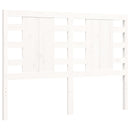 vidaXL fehér tömör fa ágykeret fejtámlával Small Double