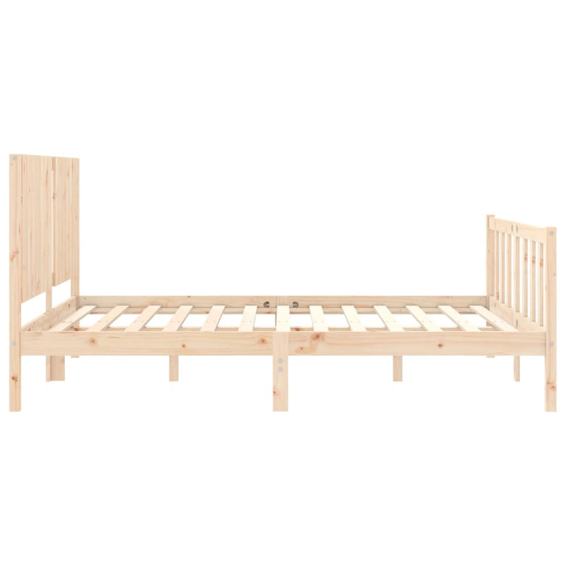 vidaXL tömör fenyőfa ágy matrac nélkül 160 x 200 cm