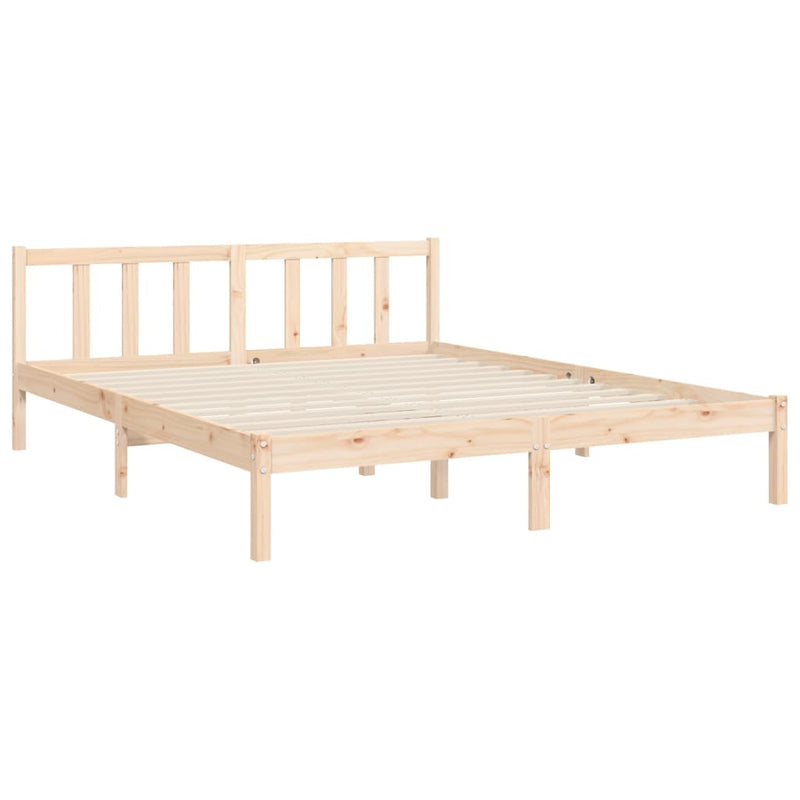 vidaXL tömör fenyőfa ágy matrac nélkül 160 x 200 cm