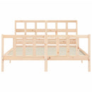 vidaXL tömör fenyőfa ágy matrac nélkül 160 x 200 cm
