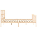 vidaXL tömör fenyőfa ágy matrac nélkül 160 x 200 cm