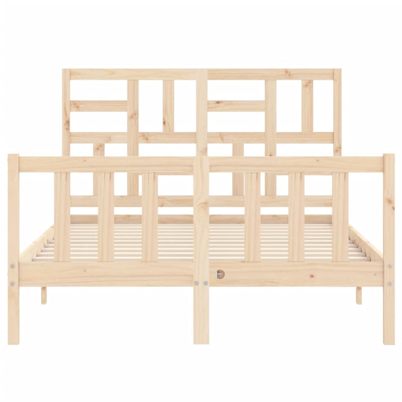 vidaXL tömör fenyőfa ágy matrac nélkül 140 x 190 cm