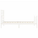 vidaXL fehér tömör fenyőfa ágy matrac nélkül 100 x 200 cm