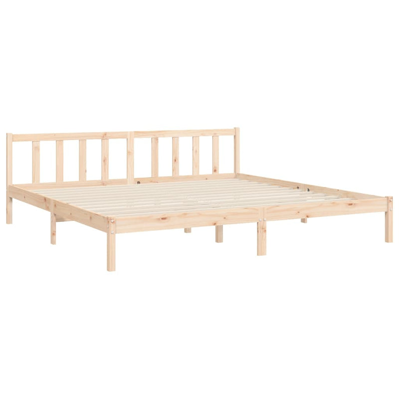 vidaXL tömör fenyőfa ágy matrac nélkül 200 x 200 cm
