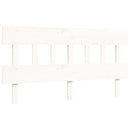 vidaXL fehér tömör fenyőfa ágy matrac nélkül 160 x 200 cm