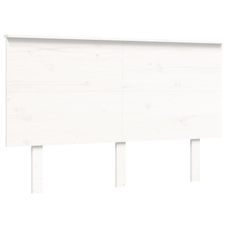 vidaXL fehér tömör fenyőfa ágy matrac nélkül 120 x 200 cm