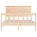 vidaXL tömör fenyőfa ágy matrac nélkül 140 x 200 cm