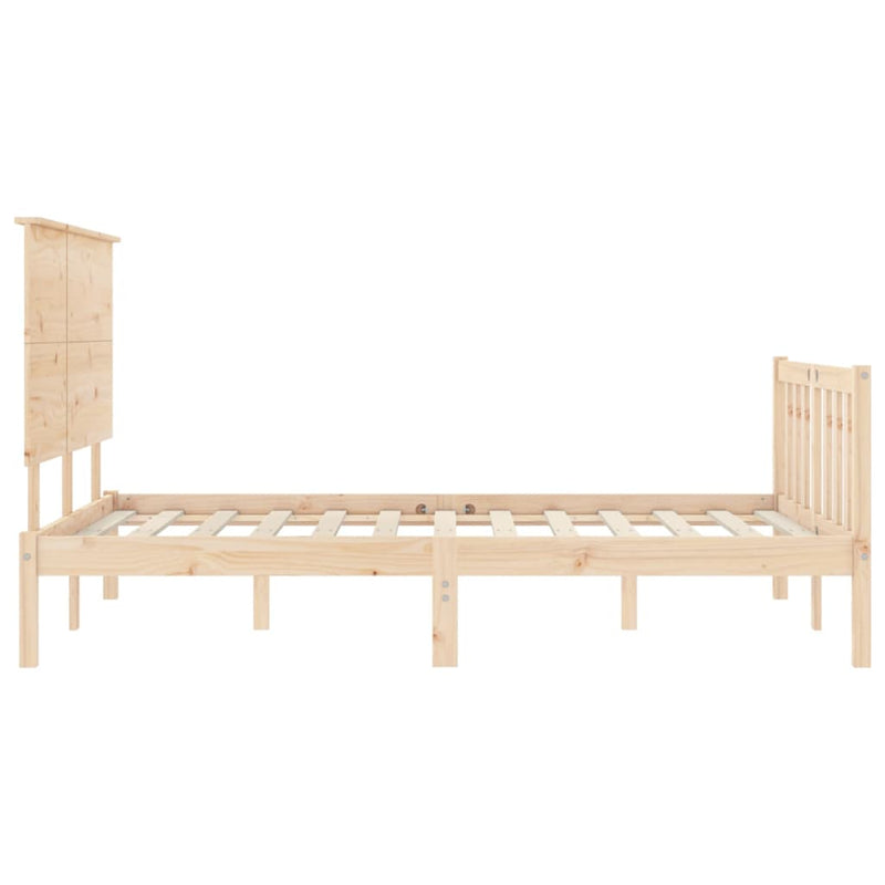 vidaXL tömör fenyőfa ágy matrac nélkül 140 x 200 cm