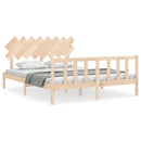 vidaXL tömör fenyőfa ágy matrac nélkül 160 x 200 cm