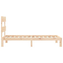 vidaXL tömör fenyőfa ágy matrac nélkül 90 x 200 cm