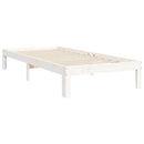 vidaXL fehér tömör fenyőfa ágy matrac nélkül 90 x 200 cm