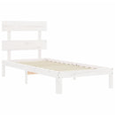 vidaXL fehér tömör fenyőfa ágy matrac nélkül 100 x 200 cm