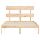 vidaXL tömör fenyőfa ágy matrac nélkül 140 x 200 cm