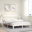 vidaXL fehér tömör fenyőfa ágy matrac nélkül 160 x 200 cm
