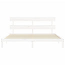 vidaXL fehér tömör fenyőfa ágy matrac nélkül 200 x 200 cm