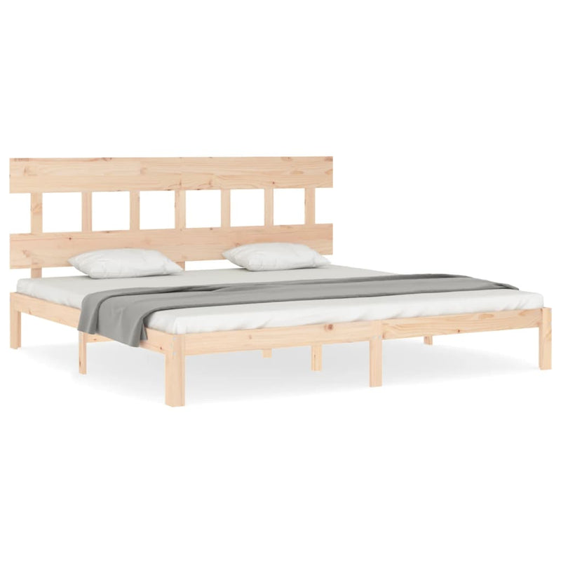 vidaXL tömör fenyőfa ágy matrac nélkül 200 x 200 cm