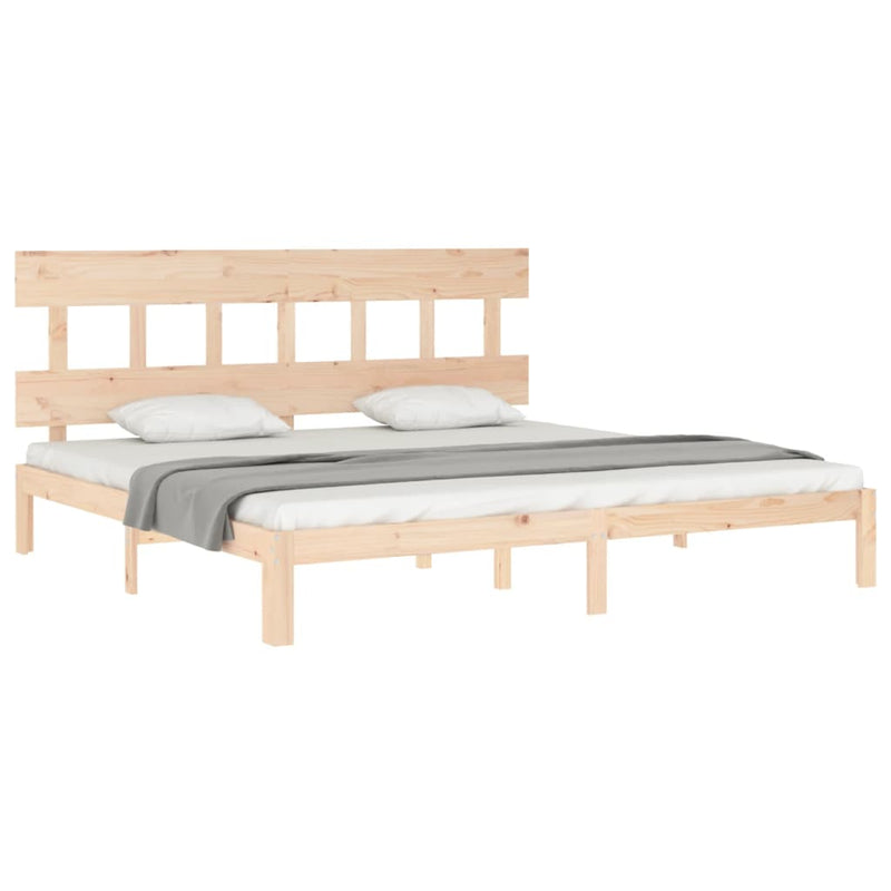 vidaXL tömör fenyőfa ágy matrac nélkül 200 x 200 cm