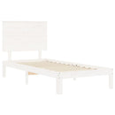 vidaXL fehér tömör fenyőfa ágy matrac nélkül 90 x 200 cm