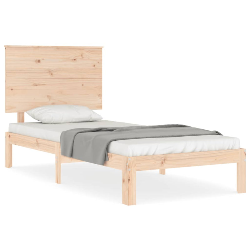 vidaXL tömör fenyőfa ágy matrac nélkül 100 x 200 cm