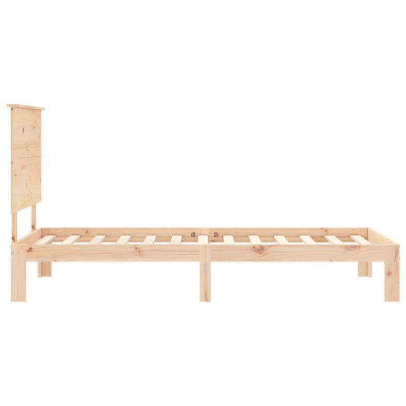 vidaXL tömör fenyőfa ágy matrac nélkül 100 x 200 cm