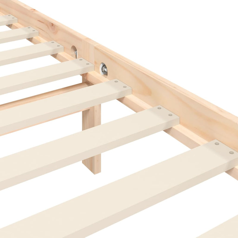 vidaXL tömör fenyőfa ágy matrac nélkül 100 x 200 cm