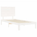 vidaXL fehér tömör fenyőfa ágy matrac nélkül 100 x 200 cm