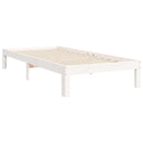 vidaXL fehér tömör fenyőfa ágy matrac nélkül 100 x 200 cm