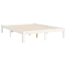 vidaXL fehér tömör fenyőfa ágy matrac nélkül 120 x 200 cm