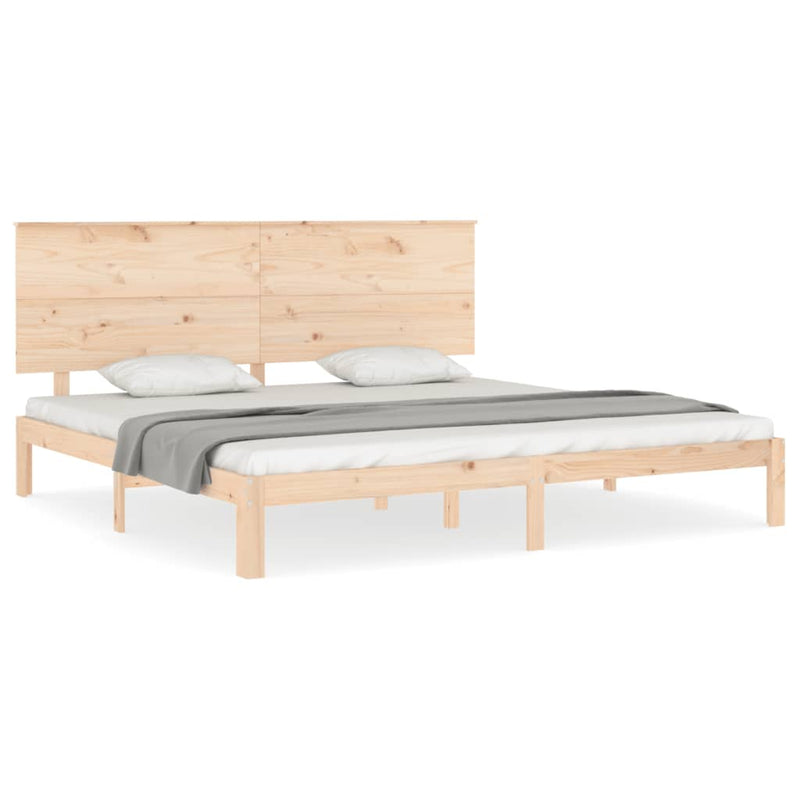 vidaXL tömör fenyőfa ágy matrac nélkül 200 x 200 cm