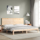 vidaXL tömör fenyőfa ágy matrac nélkül 200 x 200 cm