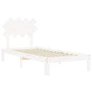 vidaXL fehér tömör fenyőfa ágy matrac nélkül 90 x 200 cm