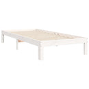 vidaXL fehér tömör fenyőfa ágy matrac nélkül 90 x 200 cm