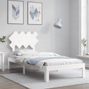 vidaXL fehér tömör fenyőfa ágy matrac nélkül 90 x 200 cm