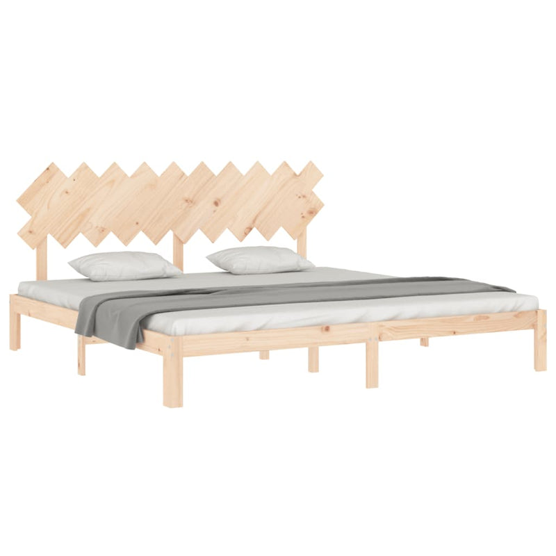 vidaXL tömör fenyőfa ágy matrac nélkül 200 x 200 cm