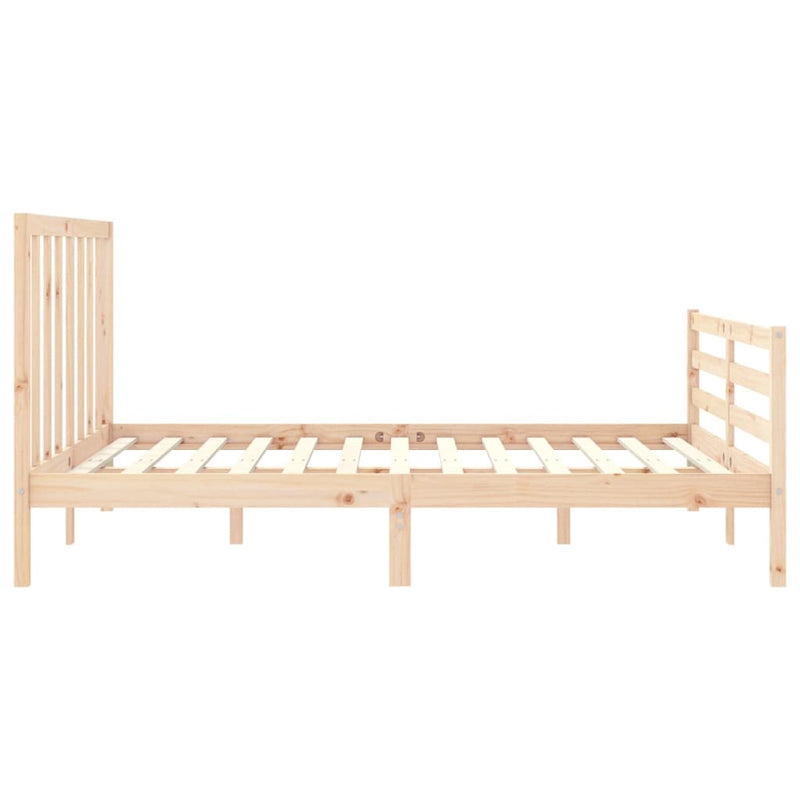 vidaXL tömör fenyőfa ágy matrac nélkül 160 x 200 cm