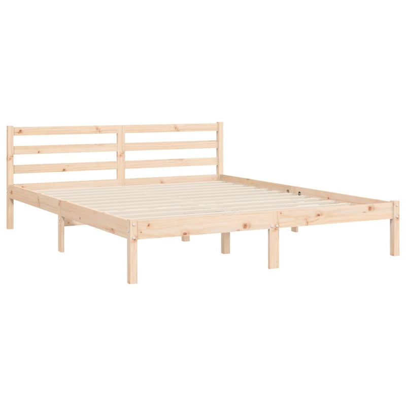 vidaXL tömör fenyőfa ágy matrac nélkül 160 x 200 cm